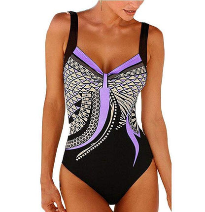 🩱🏊‍♀️2025 novi retro print novi jednodijelni kupaći kostim s retro printom-H