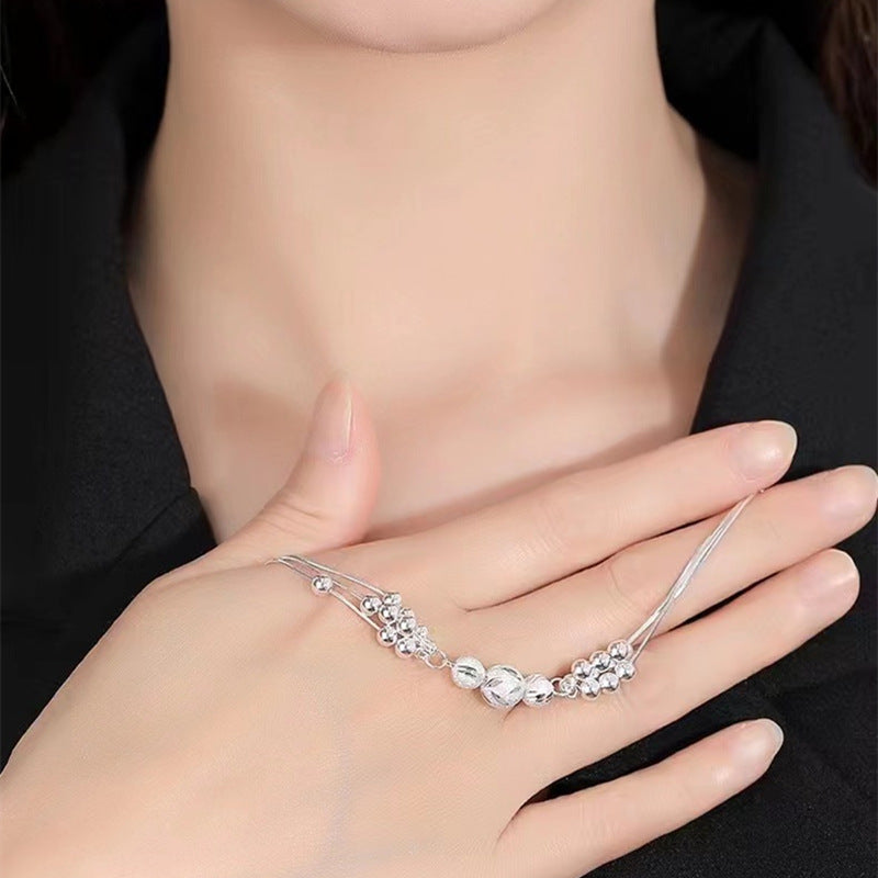 🔥【Compra uno, llévate otro gratis】🔥✨Collar ligero y lujoso + pulsera de cuentas de la suerte-E