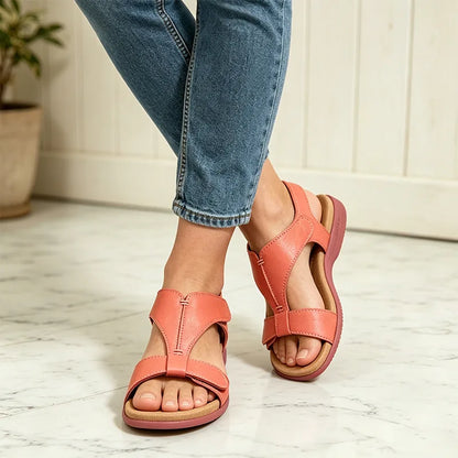 ✨ Puha valódi bőr női szandál vastag talppal – kényelem és stílus egyben! 👡-U