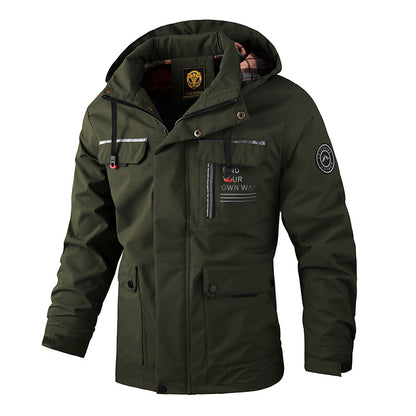 🔥🔥【Promocja odzieży zimowej‼】 【M-6XL】Jesień i zima męska gruba ciepła wiatroszczelna i wodoodporna kurtka