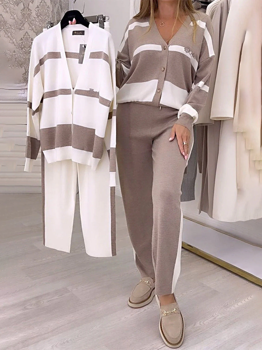 🔥🐏💖Compra 1 y llévate 1 gratis🍂Nueva temporada otoño-invierno, conjunto de suéter de punto de alta calidad y moda, cómodo y versátil para el día a día.-H