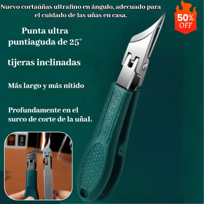 🔥【3-delni komplet】✂️💅Novo ultra tanko ščipalko za nohte pod kotom za domačo manikuro-E