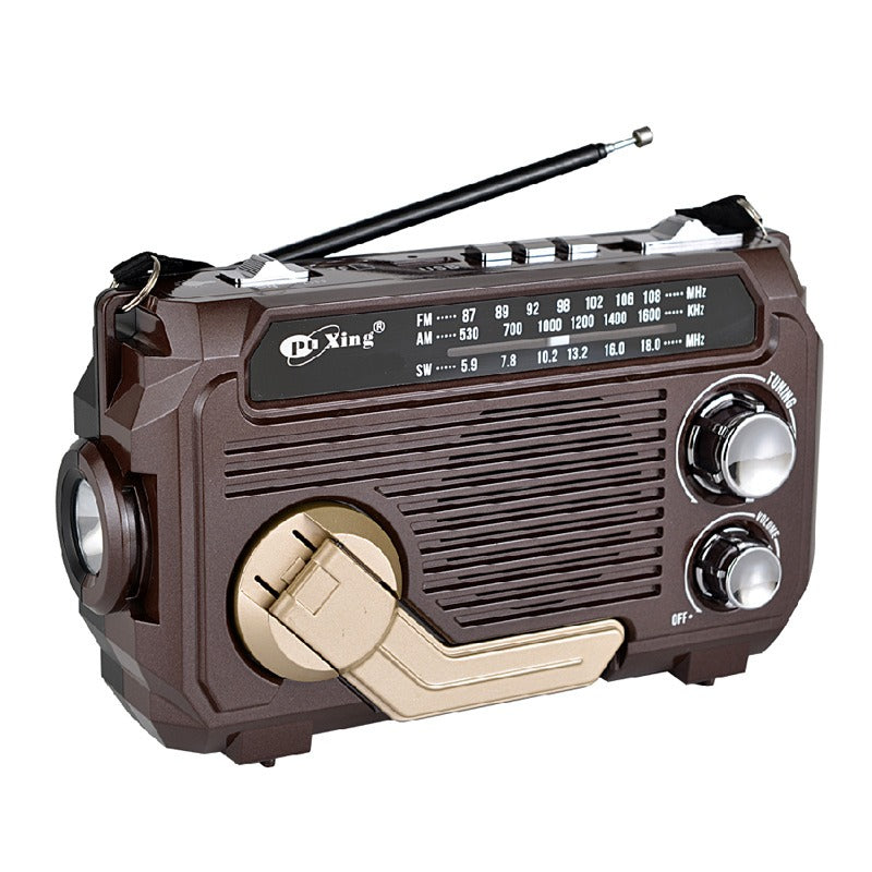 🏕️【Autenticidad garantizada】Linterna portátil con radio AM multifunción-E