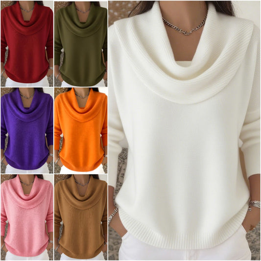 🔥【S–3XL】Nov enobarvni pulover za jesen/zimo 2025 · Mehak, topel · -50% + hitra dostava-L