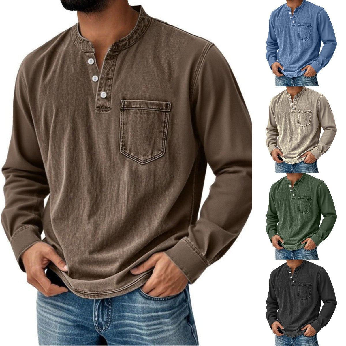 👔Camisa casual de manga corta para hombre, ideal para primavera/verano.-E