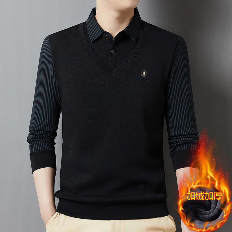 【50%OFF】🔥(M-4XL) Top térmico todo en uno de dos piezas de cachemir premium para hombre-E