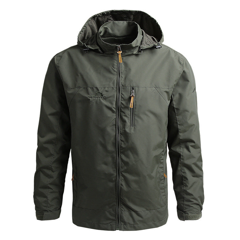 【M~5XL】2025 Chaqueta deportiva a prueba de viento para montañismo al aire libre para hombres--E