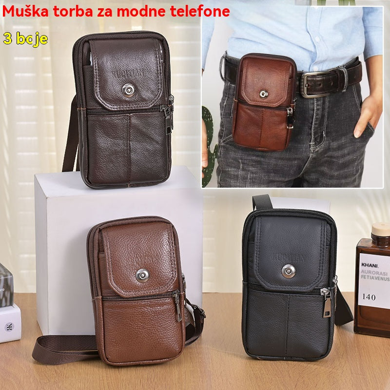 🔥Novi retro muški ruksak od prave kože, izrađen od gornjeg sloja kravlje kože, vrlo otporan na habanje i vodootporan.-H