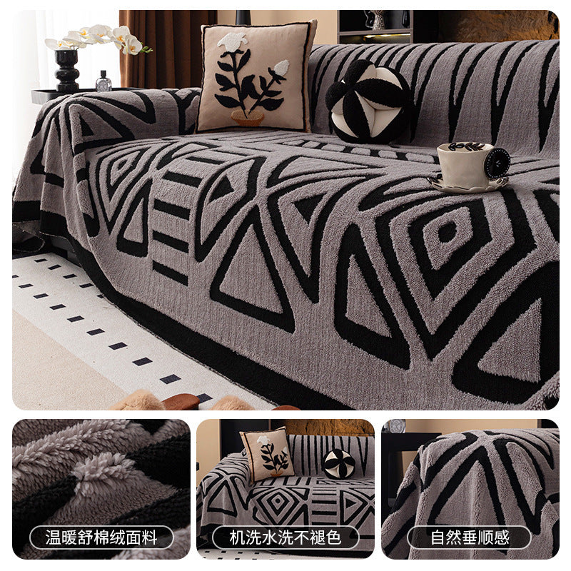 🛋️🎉 funda de sofá suave y antideslizante de felpa🍂【180*130cm】【180*150cm】