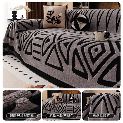 🛋️🎉 funda de sofá suave y antideslizante de felpa🍂【180*130cm】【180*150cm】