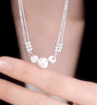 🔥【Compra uno, llévate otro gratis】🔥✨Collar ligero y lujoso + pulsera de cuentas de la suerte-E