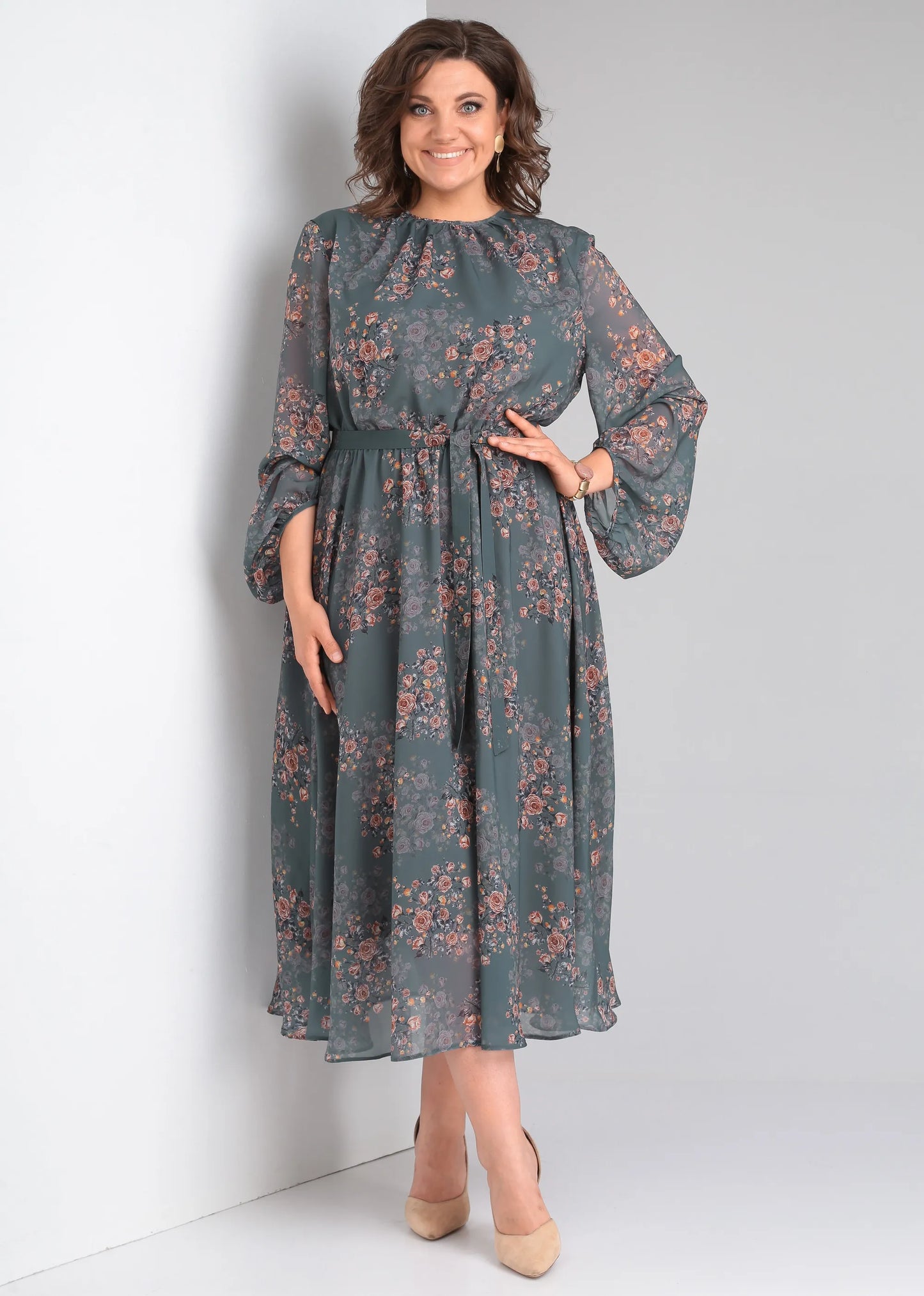 🌸💖🥰【S-5XL】2025 rochie lungă confortabilă imprimată în stil nou