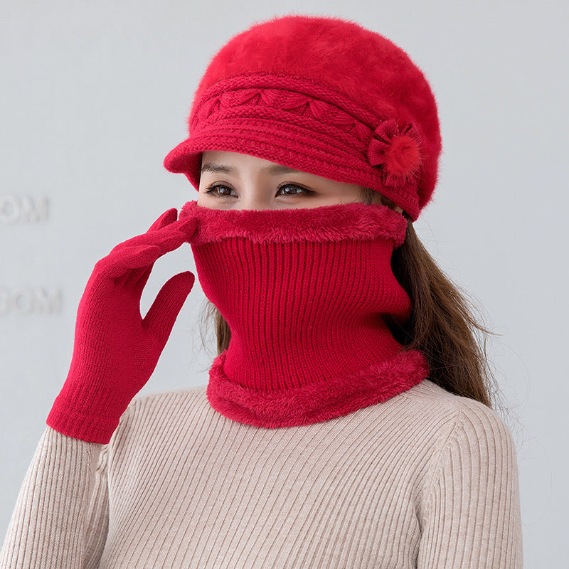 💥 49%  OFF- [Sapka + Sál] 2025 Új Divatos Őszi és Téli Meleg Nyúlszőrme Sapka-U