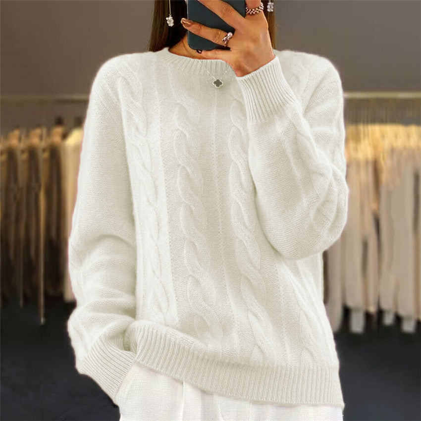 🔥✨【Novi jesenski stil】【S-2XL】2026 Jednobojni visokokvalitetni mekani i udobni vuneni džemper-H