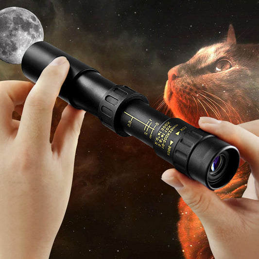 【🏆Produse populare】💥Binoclu portabil puternic cu zoom 10-300X HD Telescop profesional cu rază lungă de acțiune Monoculară lunetă cu vedere nocturnă scăzută pentru vânătoare_3983425
